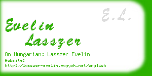 evelin lasszer business card
